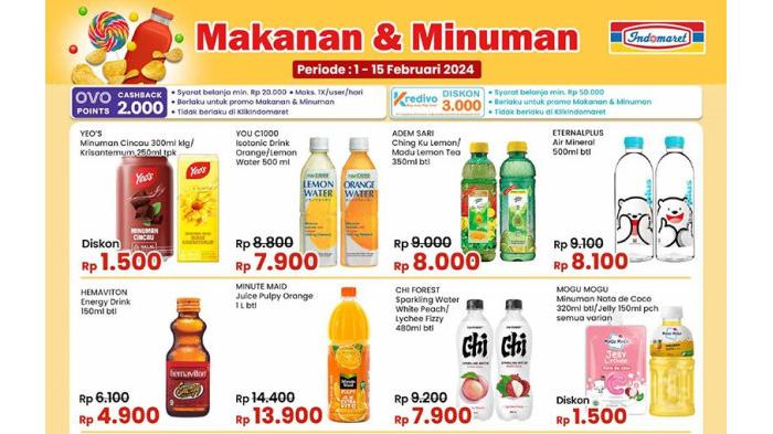 Katalog promo Indomaret hingga 15 Febaruari 2024 | Indomaret