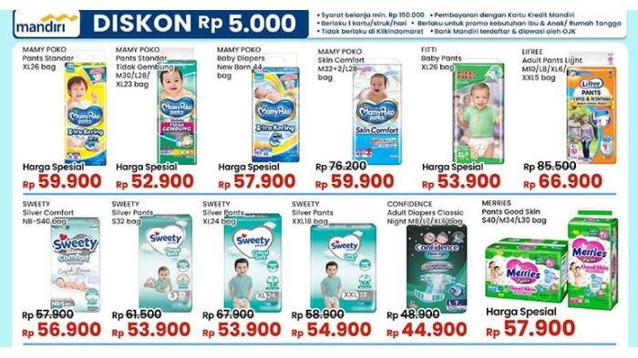 Kataloh promo diapers di Indomaret | Indoamret