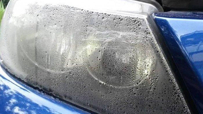 Lampu mobil berembun | Tribunnews.com