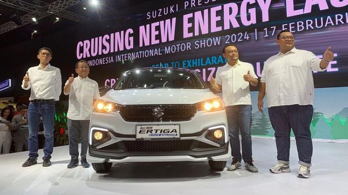 Mobil All New Ertiga Hybrid Cruise di pameran IIMS 2024 | KOMPAS.com/ DIO DANANJAYA