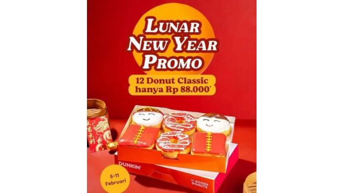 Promo Dunkin Donuts Spesial Imlek 2024. (Dunkin Donuts)