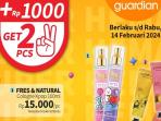 Tinggal 3 Hari Lagi, Cek Promo Guardian Produk Personal Care Tambah Rp 1.000 Dapat 2