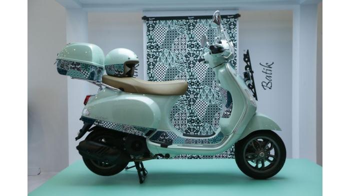 Vespa Batik alias Vespa LX 125 edisi khusus. (Kompas.com/Kristianto)