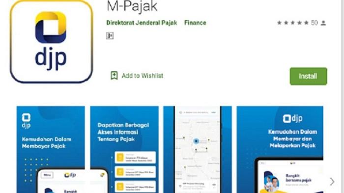 Aplikasi M-Pajak (Kompas.com)