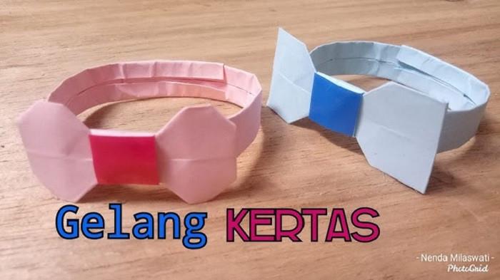 Ilustrasi gelang kertas (kompas.com)