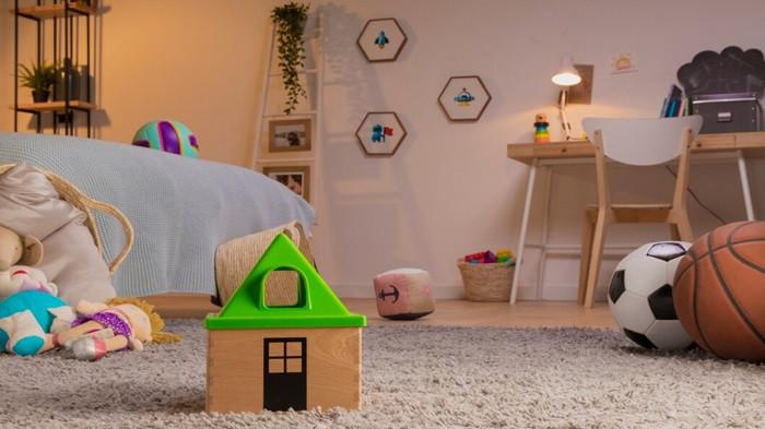 Ilustrasi kamar tidur remaja dengan zona lounge | foto freepik