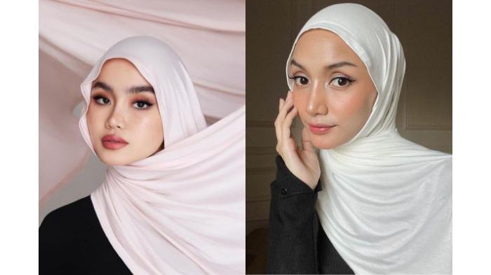 Ilustrasi pashmina kaos dan jersey jadi tren hijab Lebaran 2024. (instagram.com/lafiye)