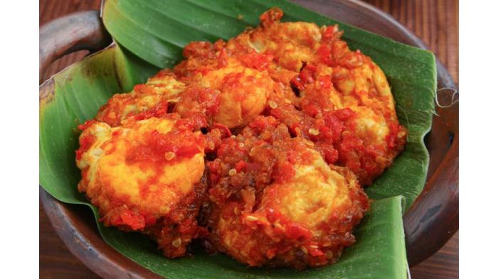 Ilustrasi telur ceplok balado | Kompas.com