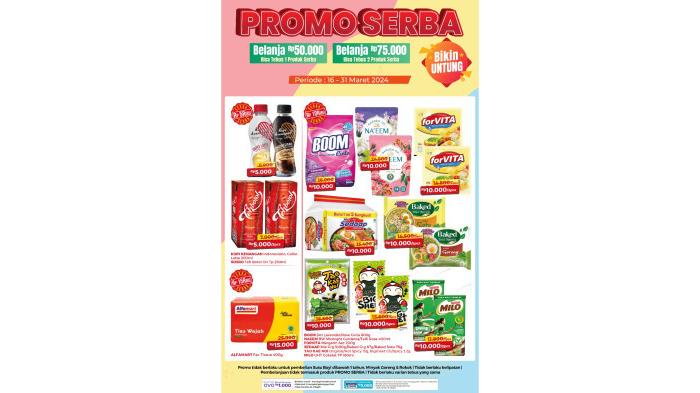 Katalog Promo Alfamart Terbaru 18-31 Maret 2024. (Alfamart)