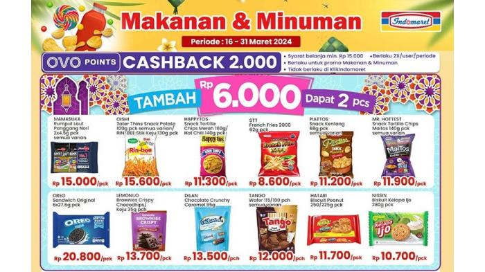 Katalog promo makanan & miniuman Indomaret 16-31 Maret 2024 | Indomaret