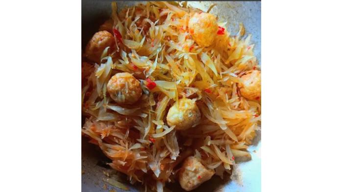 Tumis pepaya muda telur puyuh | Cookpad