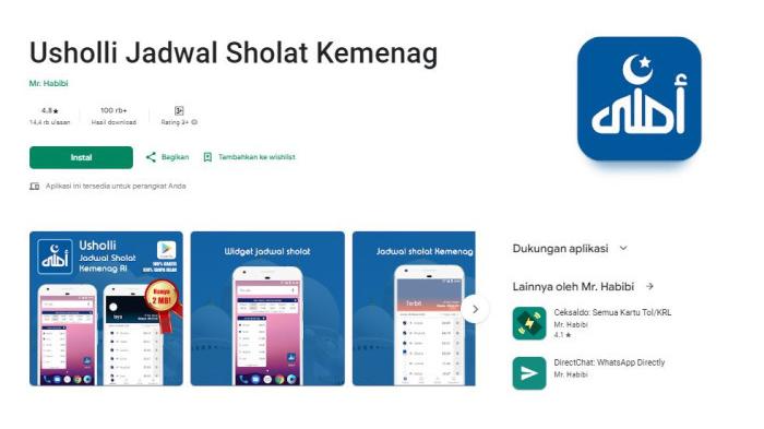 Usholli Jadwal Sholat Kemenag | Googleplay