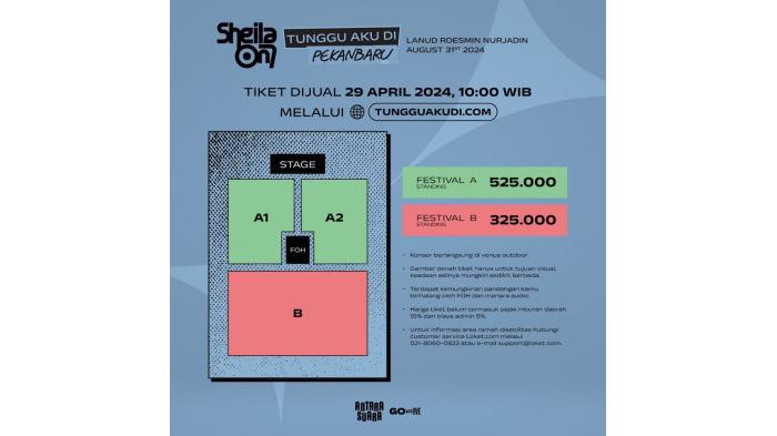 Daftar Harga Tiket Konser Sheila on 7 di lima Kota. (instagram.com/antara.suara)