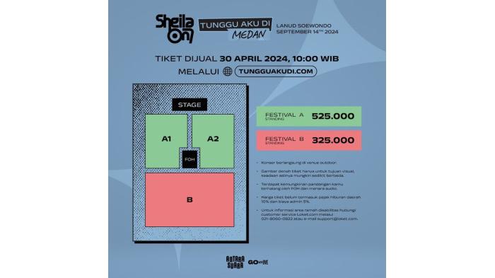 Daftar Harga Tiket Konser Sheila on 7 di lima Kota. (instagram.com/antara.suara)