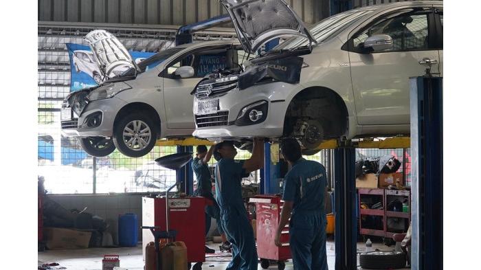 Ilustrasi Bengkel Mobil Resmi Suzuki. (SIS)