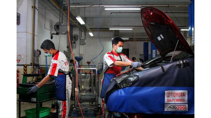Ilustrasi Bengkel Mobil Resmi Toyota. (Ist)