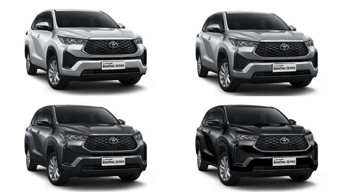 Varian warna lengkap Toyota 