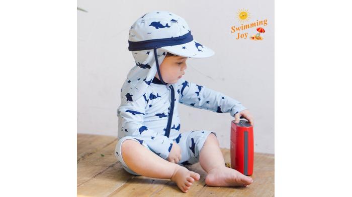 Baju Renang Dolphin Swimsuit - Swimming Joy/ Rekomendasi Baju Renang untuk Bayi. (Tokopedia)