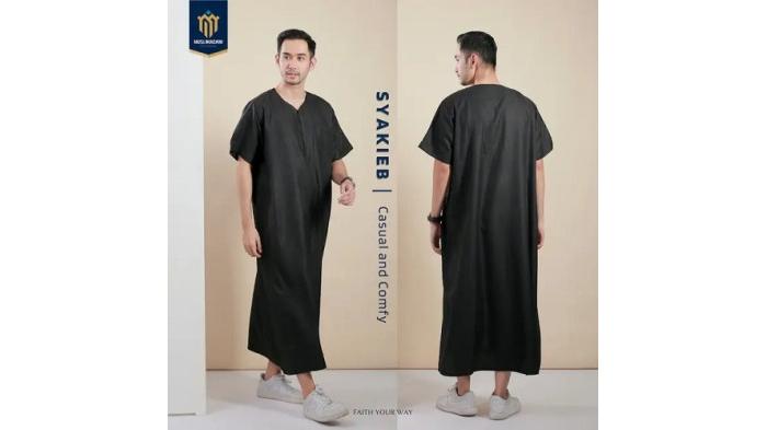 Gamis Lengan Pendek Muslimmadani Series Syakieb. (Syakieb)