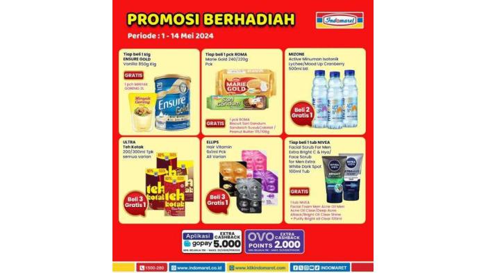Mau Belanja Berhadiah Beli 2 Gratis 1? Yuk Buruan Cek Promo Indomaret Periode 1-14 Mei 2024 