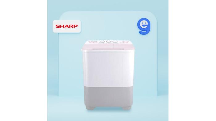Mesin Cuci Sharp ES-T70MW-PK (Tokopedia) 