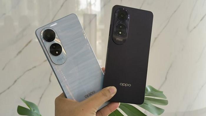 Oppo A60 tersedia dalam dua varian warna yakni Ripple Blue dan Midnight Purple. (Kompas.com/Bill)
