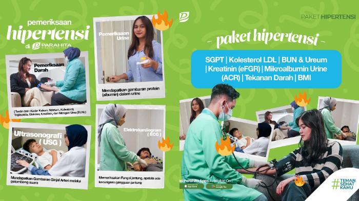 Pemeriksaan Hipertensi di Parahita Diagnostic Center. (dok. Parahita)
