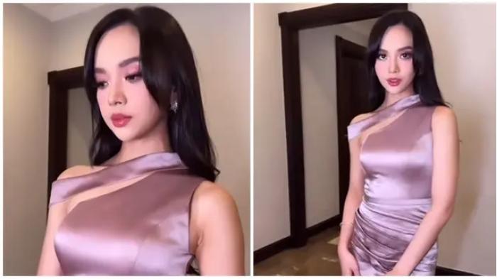 Potret Lyodra Jadi Bridesmaid Pernikahan Mahalini dan Rizky Debian. (instagram)