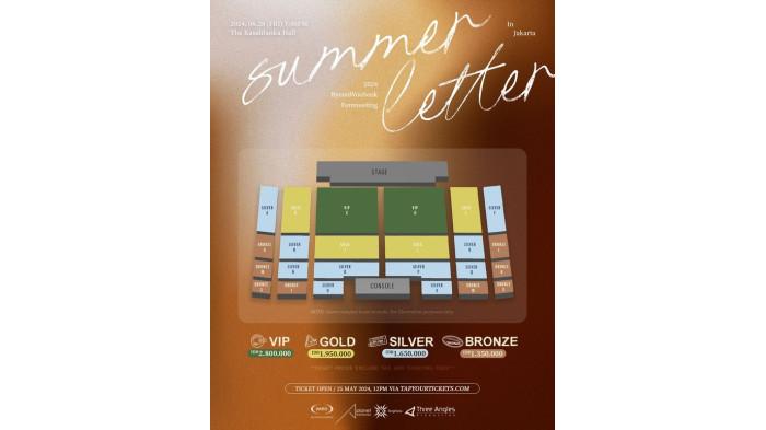 Seating Plan Fanmeeting Byen Woo Seok 2024 di Jakarta. (Instagram/@threeanglesproduction)