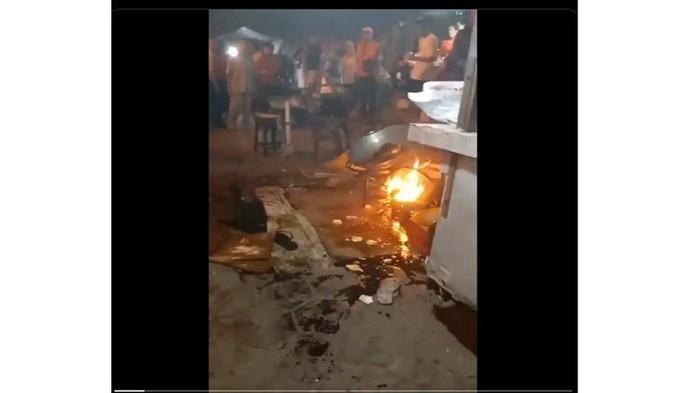 Tangkapan Layar Video Balita di Yogyakarta Ketumpahan Minyak Panas. (Kompas.com)