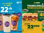 5 Daftar Promo Makanan dan Minuman Spesial HUT Ke -497 DKI Jakarta