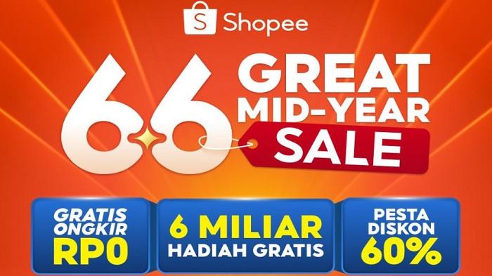 7 Kode Voucher Shopee 6.6 Great Mid-Year Sale, Dapatkan Gratis Ongkir hingga 6 Miliar Hadiah Gratis
