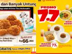 7 Daftar Promo Makanan Spesial 7.7 Harga Mulai Rp 7 Ribu Saja dari McD, Wings Stop sampai Bakmi GM