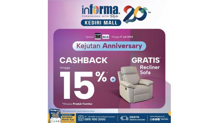 Promo yang Diberikan oleh INFORMA Kediri Mal dalam Rangka Anniversary Sale. (INFORMA)