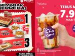 10 Daftar Promo Makanan & Minuman Spesial HUT Ke-79 RI Mulai Harga Rp 7.900 dari McD, PHD hingga Chatime