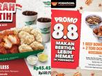 10 Deretan Promo Kuliner Spesial 8.8, Ada Janji Jiwa, McD, KFC, PhD hingga Wingstop!
