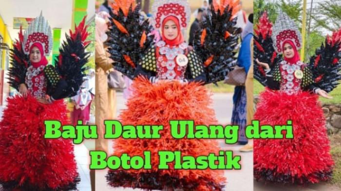 Ilustrasi Ide Kostum Karnaval Garuda Botol Plastik. (Photo : Youtube @amirahmi)
