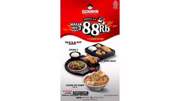 Promo 8.8 Gokana Ramen & Teppan. (Gokana Ramen & Teppan)