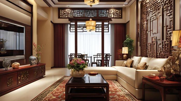 Ilustrasi Ruang Keluarga dengan Nuansa Imlek. (Hommes Studio)