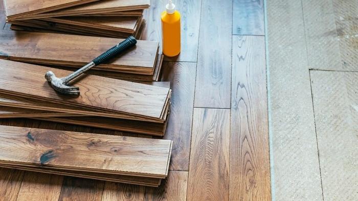 Ilustrasi lantai kayu solid | foto mrsander