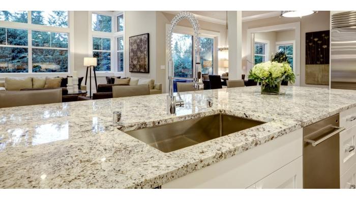 Meja dapur dengan granit |  The Granite Shop