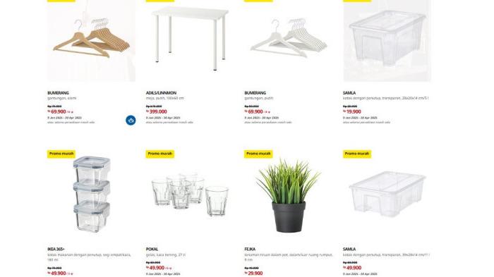 Vesken unik rak putih 37x23x101 cm Rp 149.000