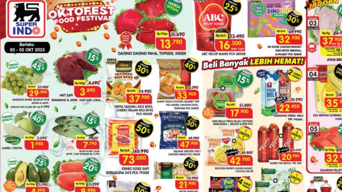 Cek Katalog Terbaru Promo JSM Superindo 3-5 Oktober 2025, Anggur Muscat cuma Rp 29 ribu Saja