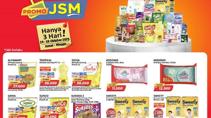 Mulai Rp 5.000 Saja, Cek Promo JSM Alfamart 24-26 Oktober 2025