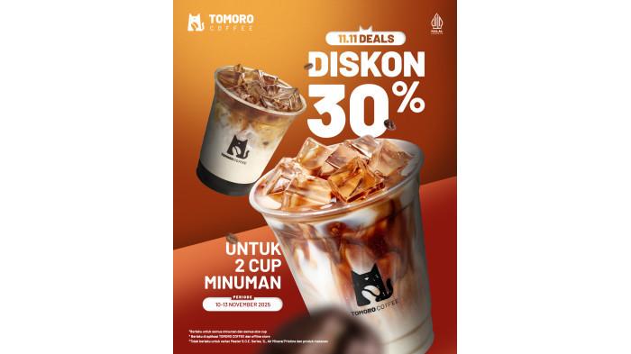 11.11 Deals semua menu di Tomoro Coffee | Instagram @tomorocoffee.id