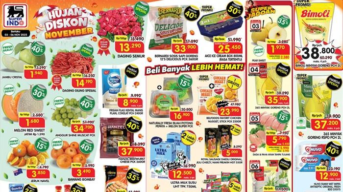 Cek Katalog Promo Superindo 3-6 November 2025: Nugget Beli 1 Gratis 1, Anggur Muscat Diskon 40 persen