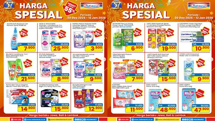 Cek Katalog Promo Indomaret Harga Spesial sampai 12 Januari 2026: Diskon Kebutuhan Rumah Tangga dan Produk Bayi