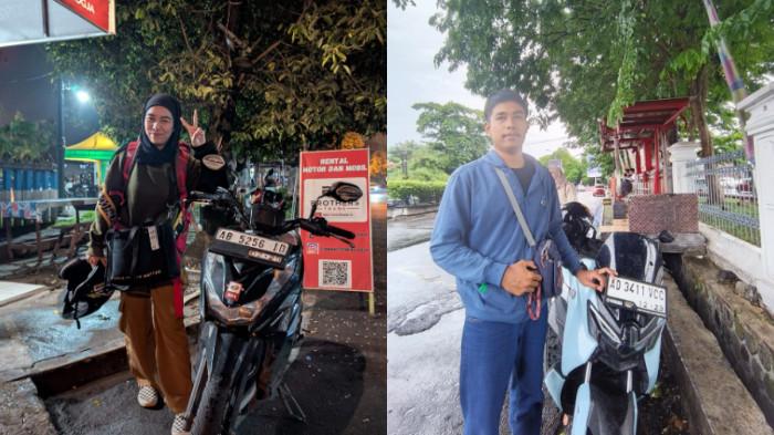 Foto customer saat sewa motor di Solo dan Yogyakarta | Ardine/Tribunjualbeli
