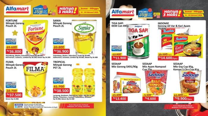 Deretan kebutuhan sembako di Alfamart yang kena diskon hingga tanggal 16 Februari 2025.