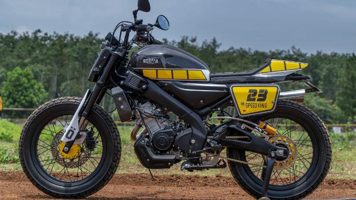 Ilustrasi Motor Yamaha XSR 155 Yang Sudah Di Custom. (Kompas Otomotif)